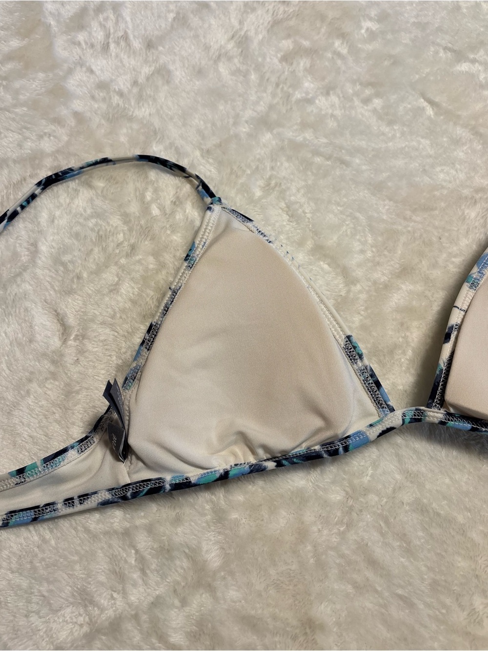 Aerie Blue Floral Print Bikini Top - Picture 5 of 14